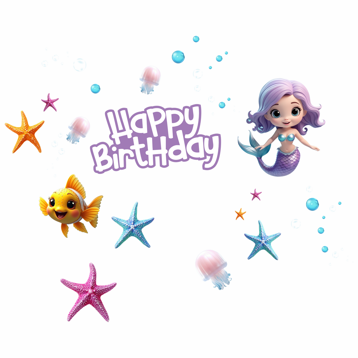 Birthday Sign Writing Kit - Mermaid