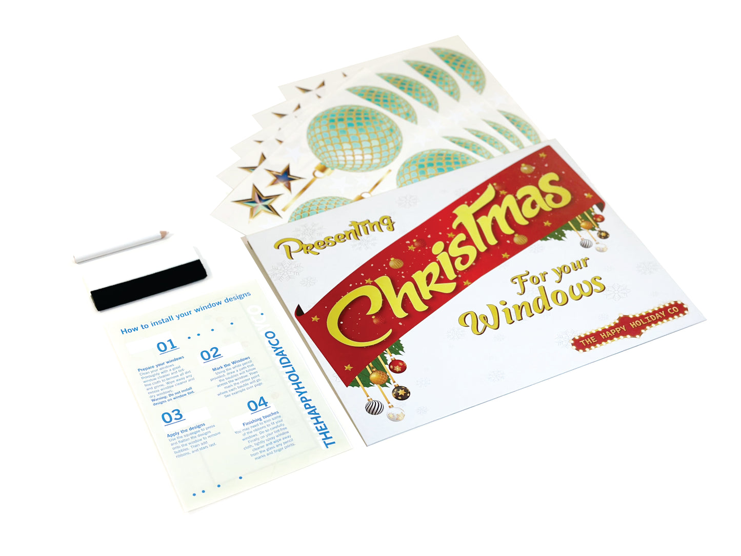Christmas Sign Writing Kit - Green Scales