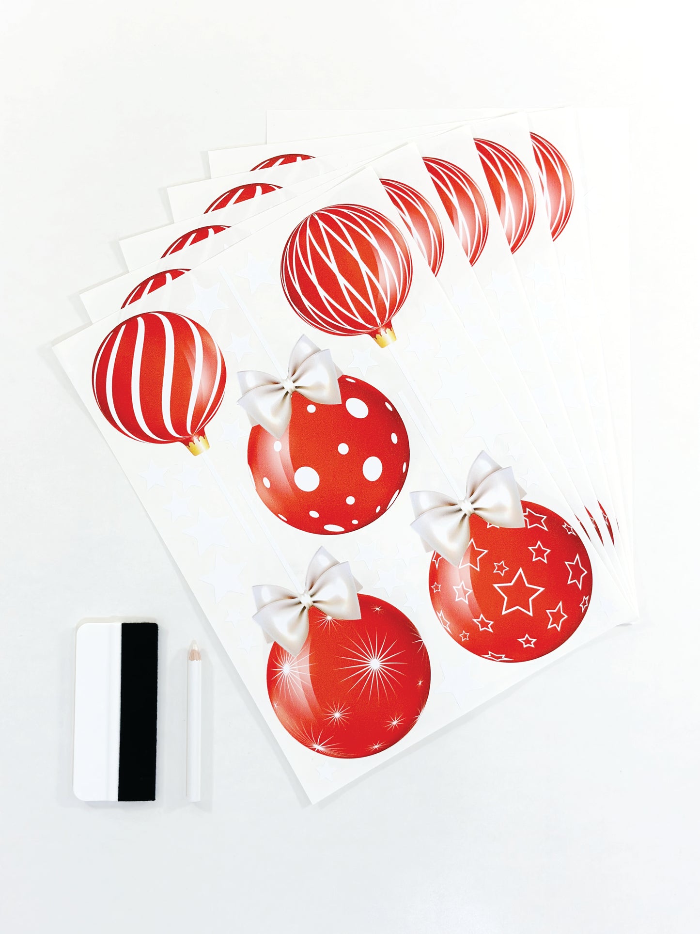 Christmas Sign Writing Kit - Red with Bows