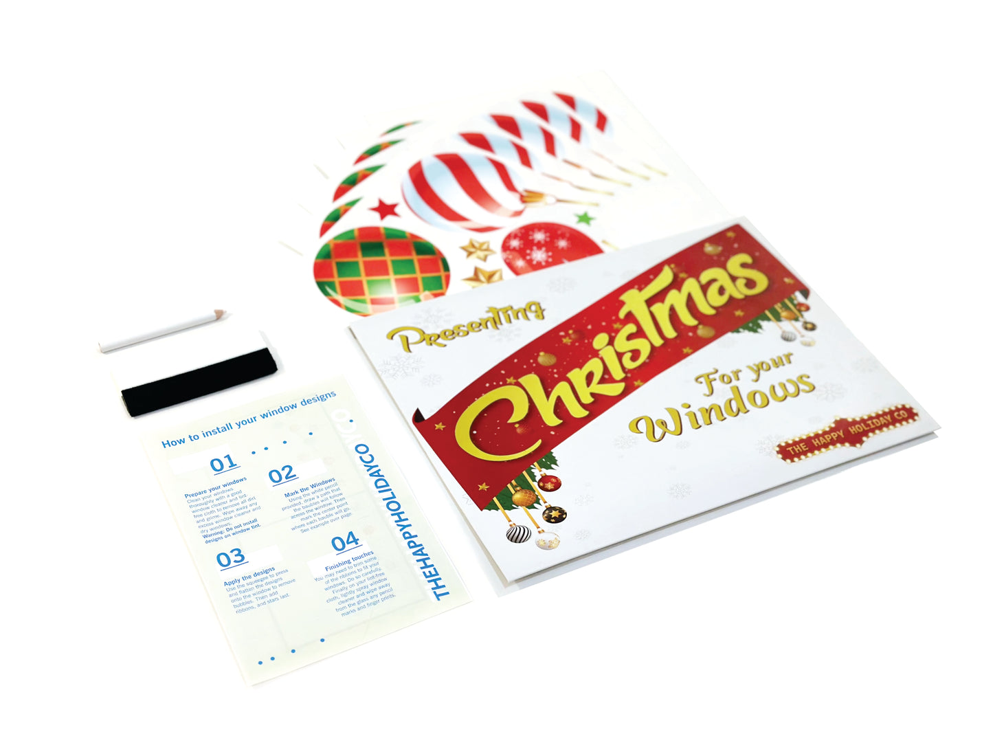 Christmas Sign Writing Kit - Multi Ornaments