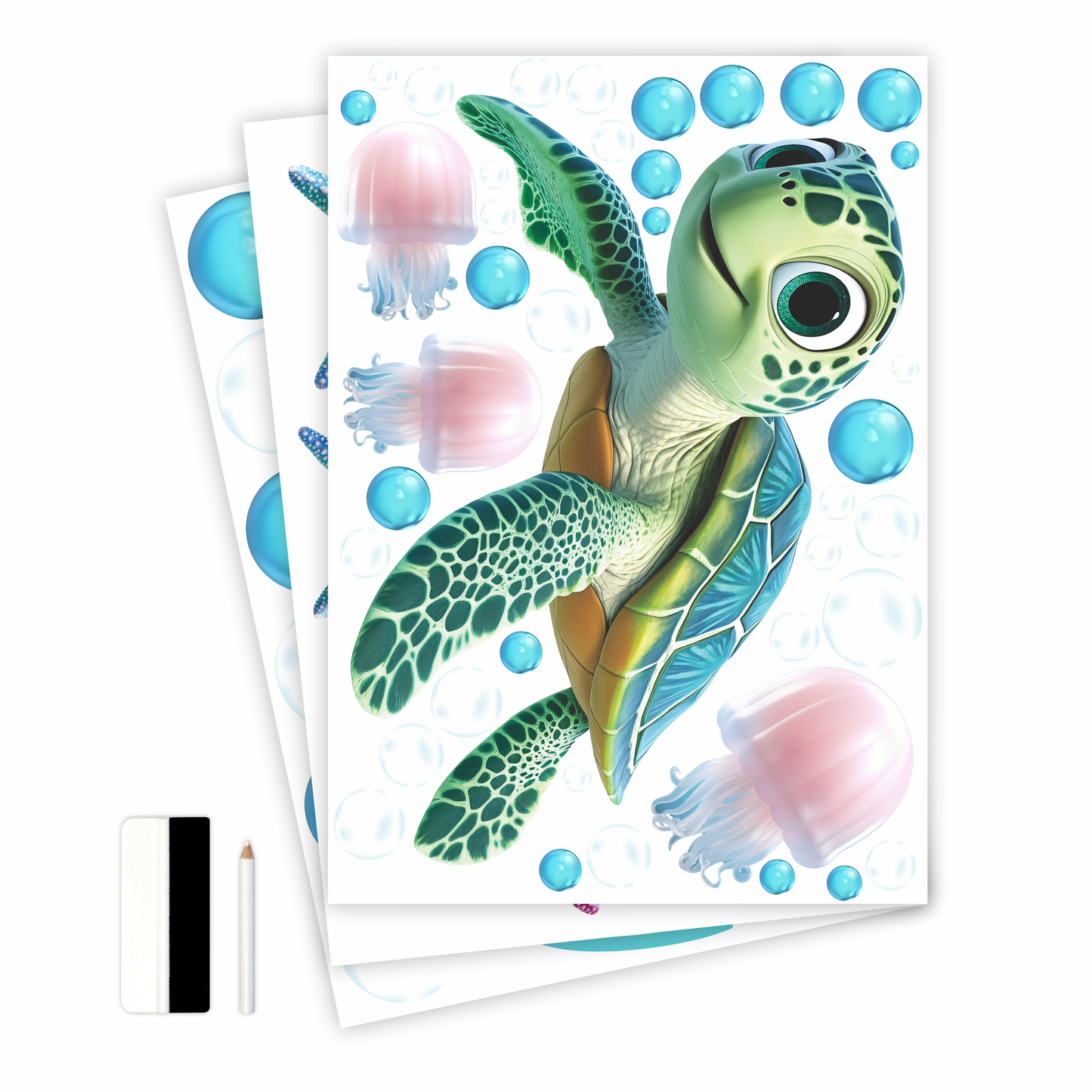 Birthday Sign Writing Kit - Turtle - Blue Theme