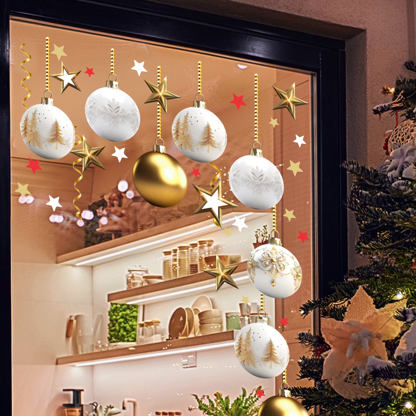 Christmas Sign Writing Kit - White and Gold