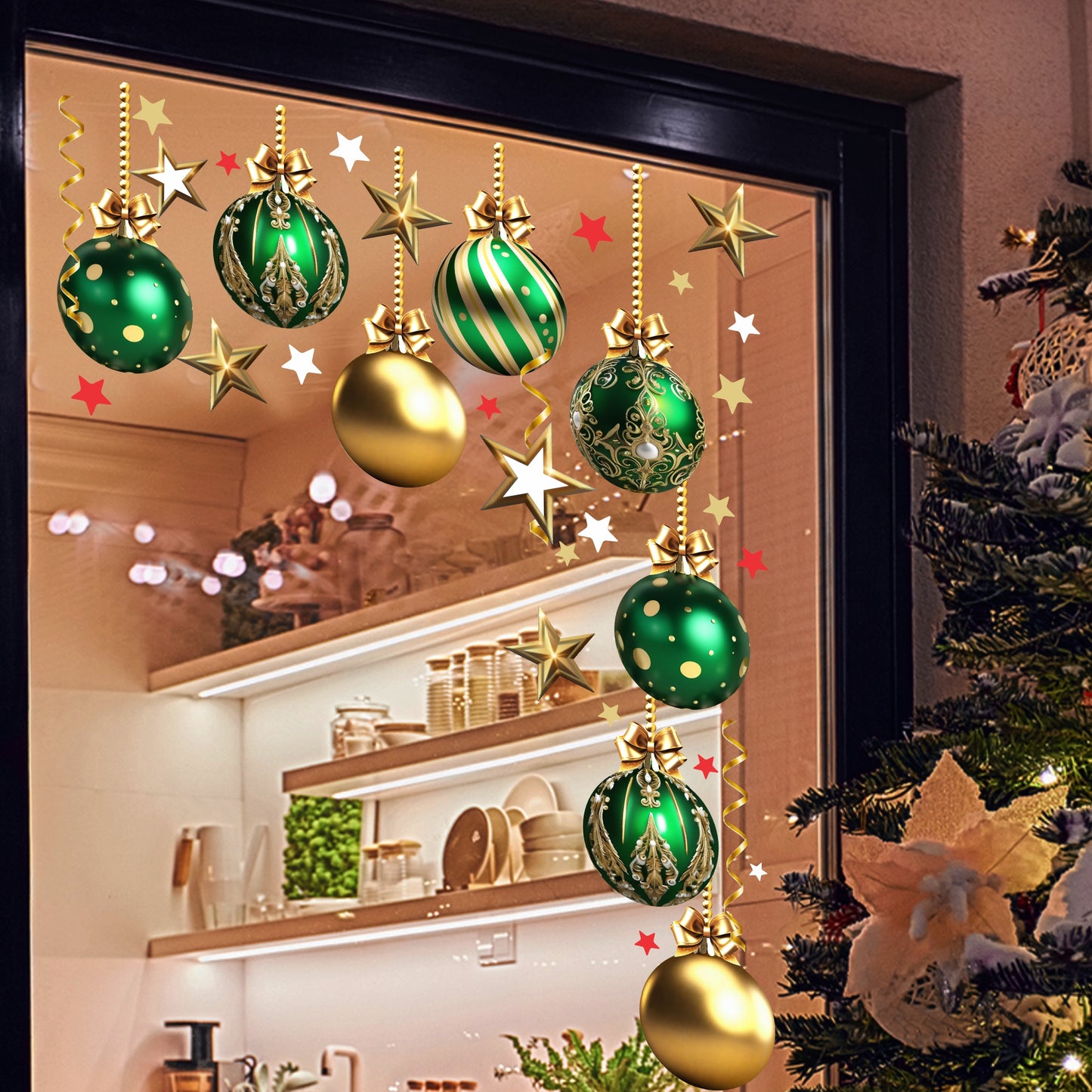 Christmas Sign Writing Kit - Green & Gold