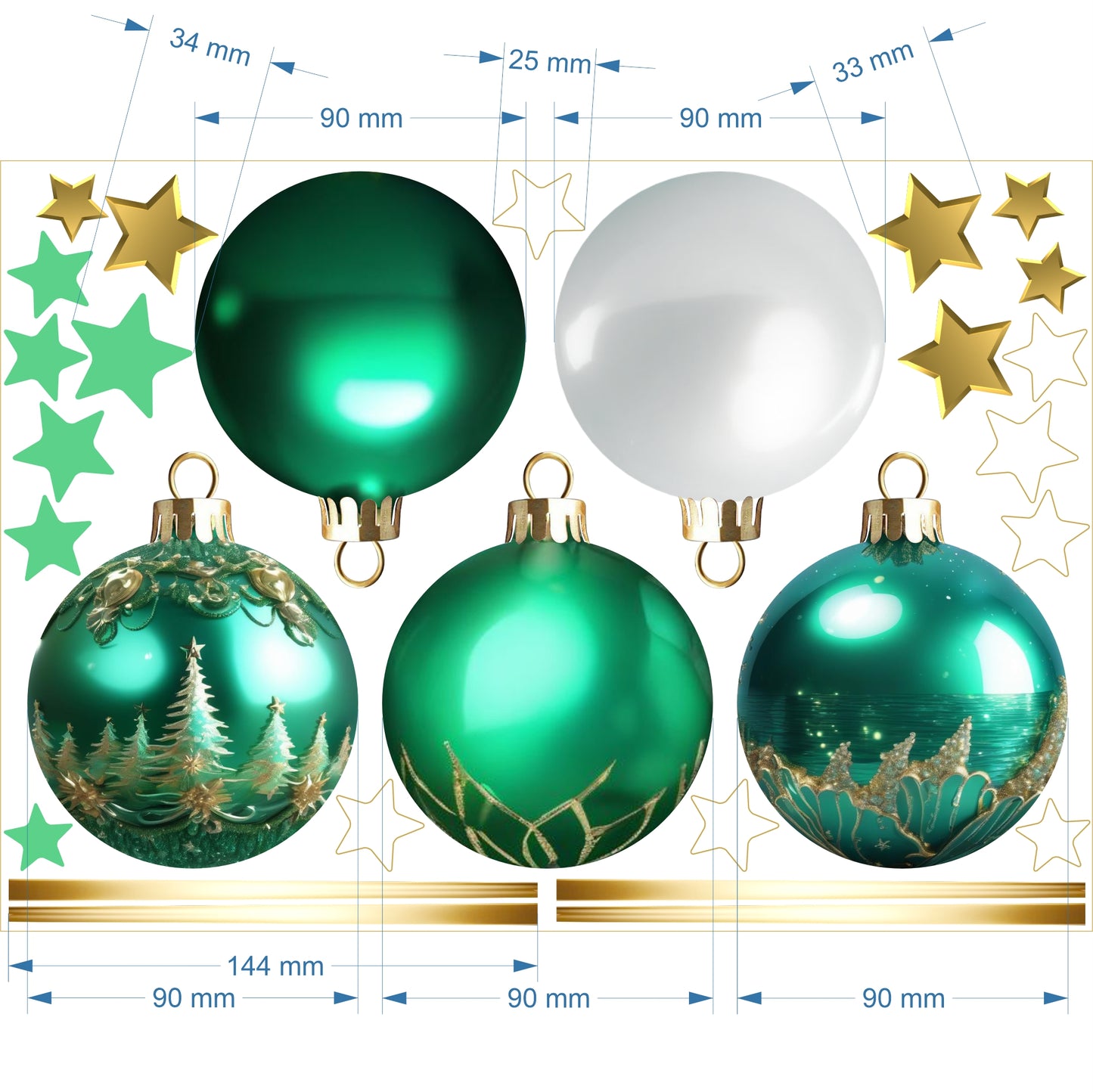 Christmas Sign Writing Kit - Sea Green