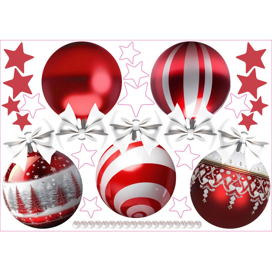 Christmas Sign Writing Kit - Red & White + Snow
