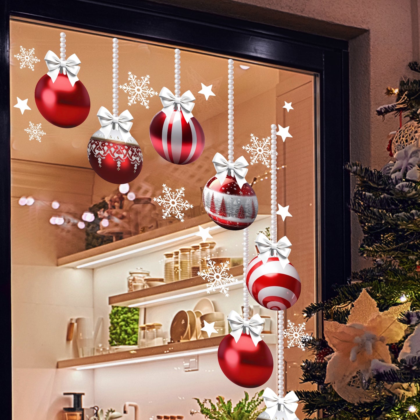 Christmas Sign Writing Kit - Red & White + Snow