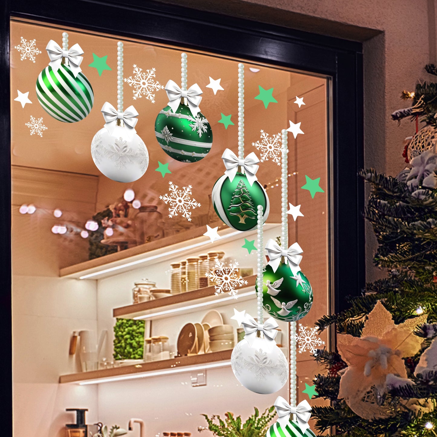 Christmas Sign Writing Kit - Green & White + Snow