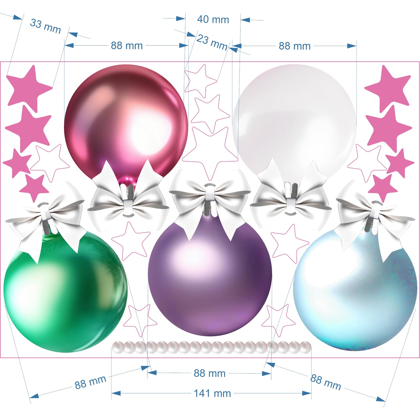 Christmas Sign Writing Kit - Pastels