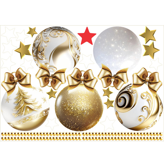 Christmas Sign Writing Kit - Gold Glitter Tree
