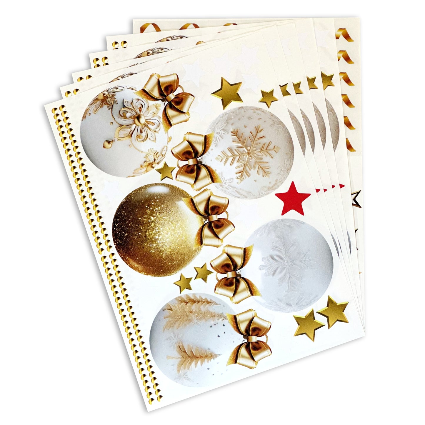 Christmas Sign Writing Kit - Gold bow and white