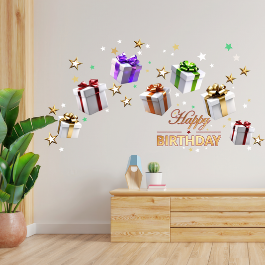 Birthday Sign Writing Kit - Multi-color Presents