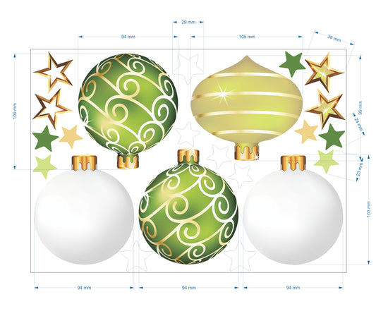 Christmas Sign Writing Kit - Green and White