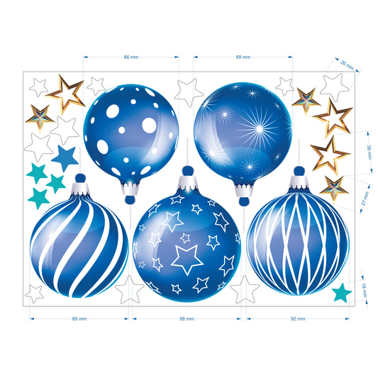 Christmas Sign Writing Kit - Blue and White