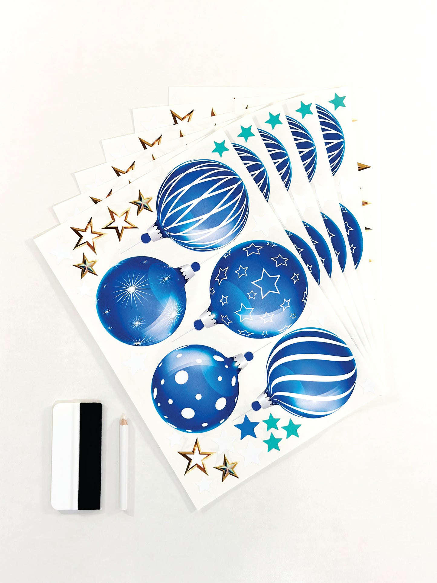 Christmas Sign Writing Kit - Blue and White