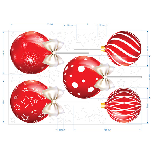 Christmas Sign Writing Kit - Red with Bows