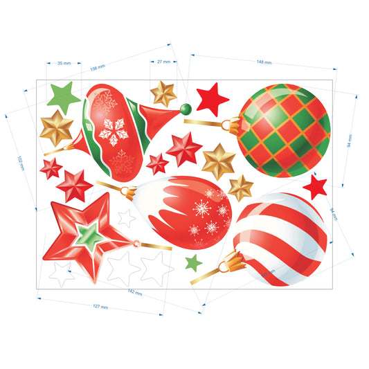 Christmas Sign Writing Kit - Multi Ornaments