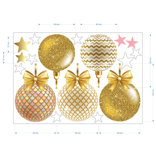 Christmas Sign Writing Kit - Glitter and Gold