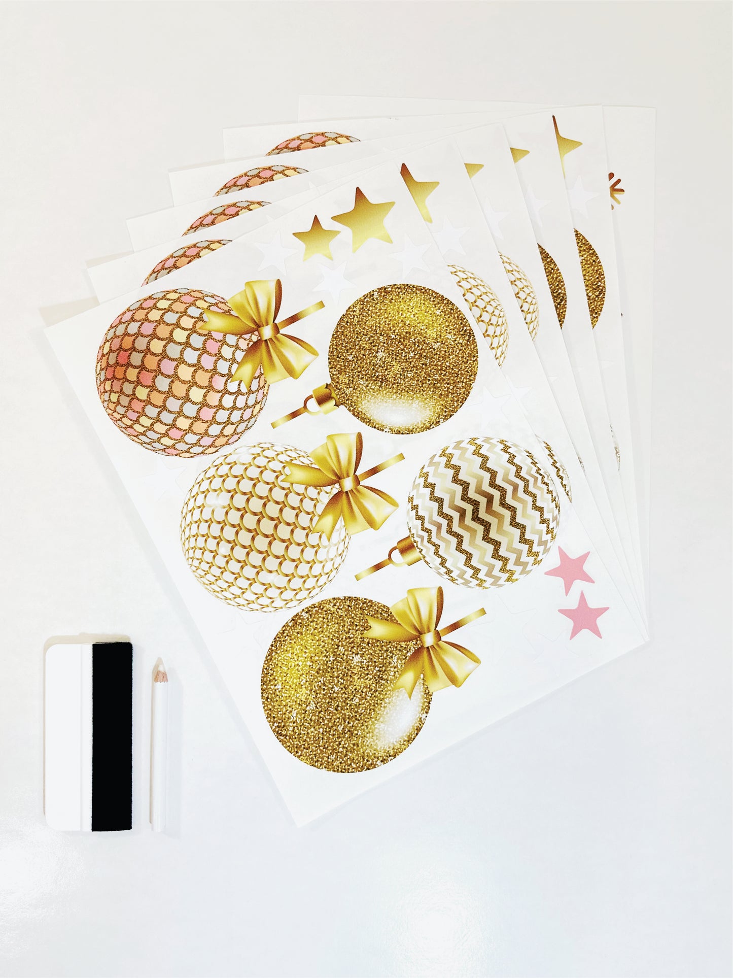 Christmas Sign Writing Kit - Glitter and Gold