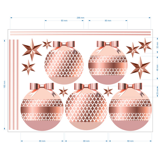 Christmas Sign Writing Kit - Rose Gold