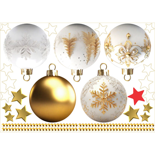 Christmas Sign Writing Kit - White and Gold