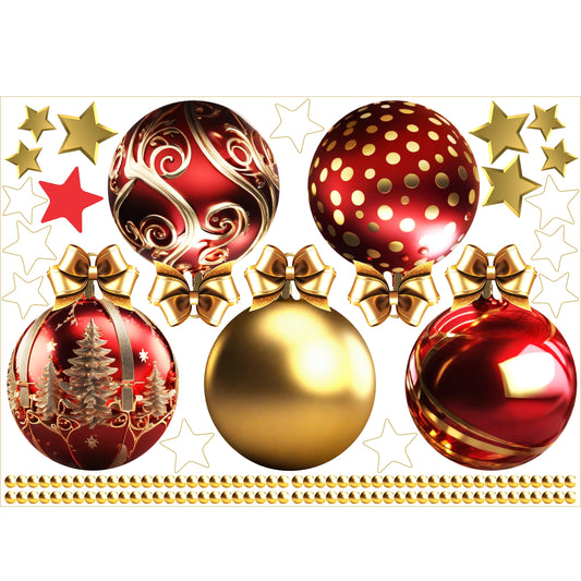 Christmas Sign Writing Kit - Cherry Red & Metallic Gold