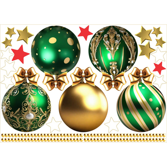 Christmas Sign Writing Kit - Green & Gold