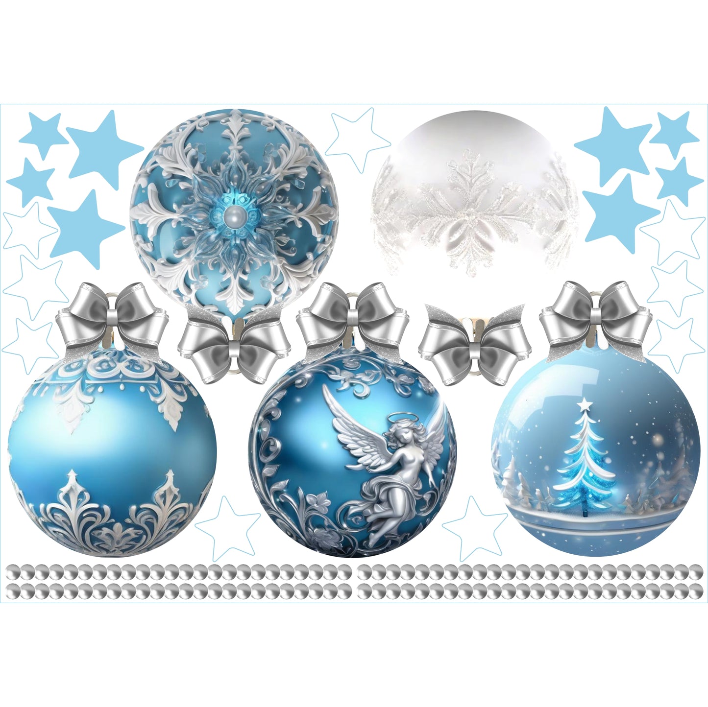 Christmas Sign Writing Kit - Icy Blue