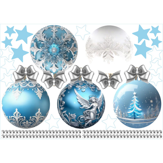 Christmas Sign Writing Kit - Icy Blue