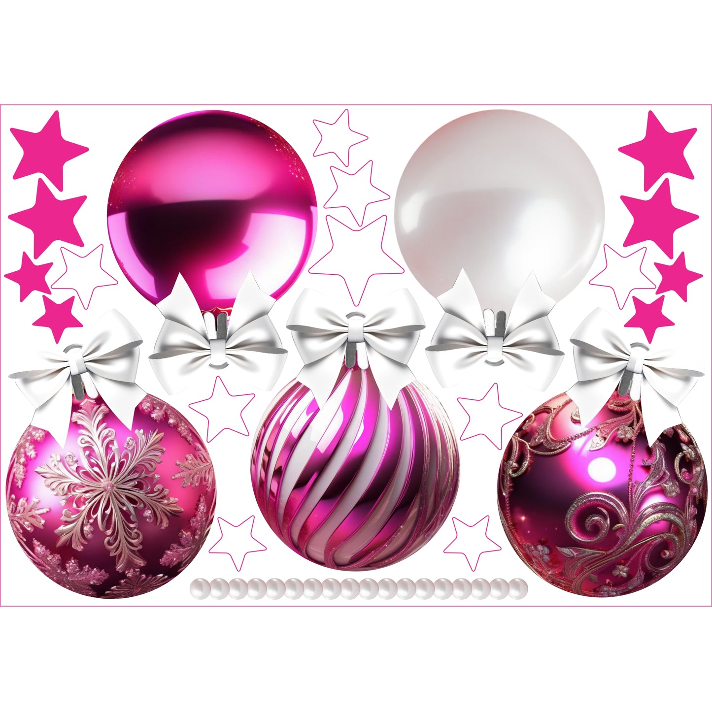 Christmas Sign Writing Kit - Magenta Swirl