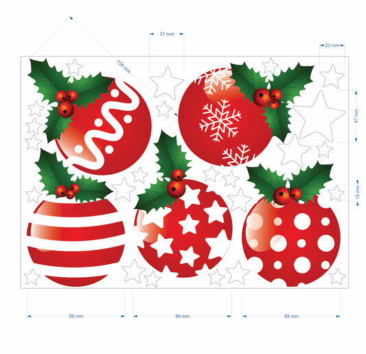 Christmas Sign Writing Kit - Red with Holly