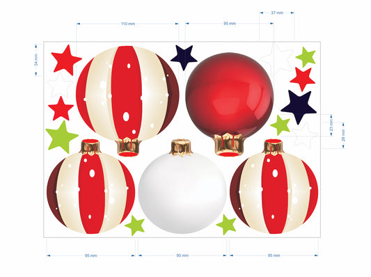 Christmas Sign Writing Kit - Red and White candy
