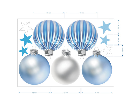 Christmas Sign Writing Kit - Blue and Silver